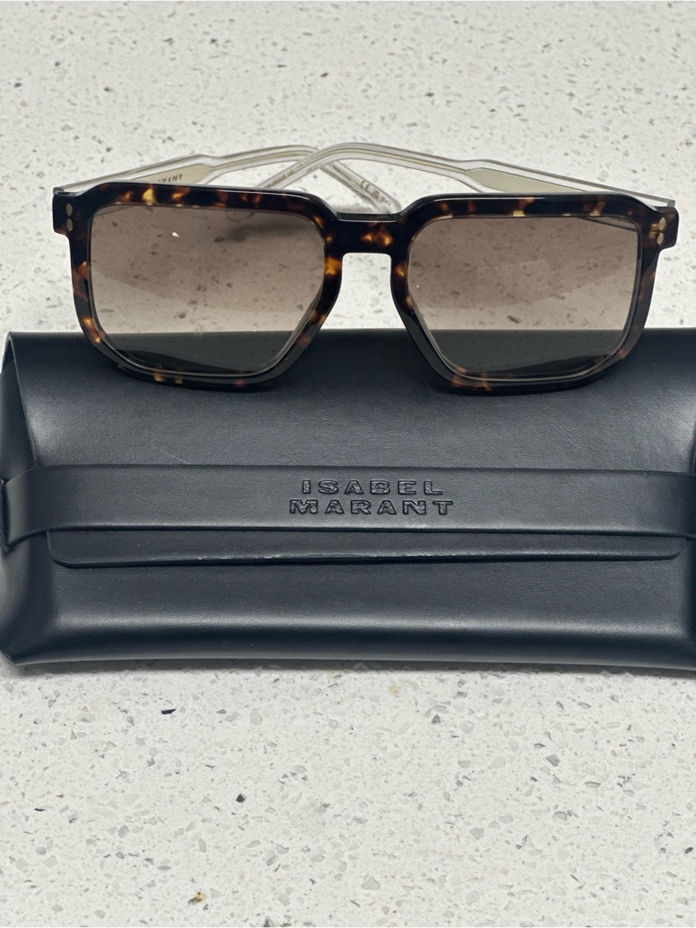 Isabel Marant Tortoise Square Sunglasses